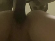 Skinny White Thot Gets Creampied While Taking BBC Backshots! 8/16