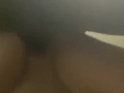 Skinny White Thot Gets Creampied While Taking BBC Backshots! 9/16