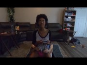 Ebony Teen Slut riding Daddy's face while playing COD (Part 1) 2/16