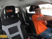 Fake Driving School Massive Tits Babes Dominno And Lady Gang Screw Instructor 1/16