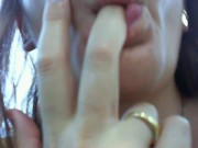 Wet girl in the backyard touches herself and makes your cock hard 13/16