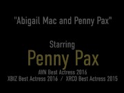 Lesbians Penny Pax And Abigail Mac Destroy Their Clothes In Hardcore Flick! 1/16