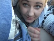 Extreme Public Blowjob on a busy irish road 13/16