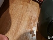 CUCKOLD CUM LICK EP 6 Full Kiffa sucks delivery boy and squirt on cucks` face while being Fucked 13/16