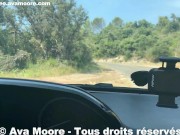 Ava Moore - Salope française se doigte et gicle partout prés d'une route - PORN VLOG 10/16