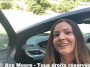 Ava Moore - Salope française se doigte et gicle partout prés d'une route - PORN VLOG 13/16