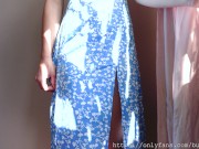 TRY-ON HAUL . Cute Panties Under Dress . 10/16