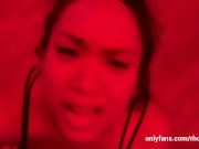 Caught Room Mate doing Red Light challenge and She let me Fuck - Thick Filipina Bubble Butt 15/16