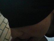 Не дошли домой. Минет в подъезде. Блондинка. Кончил в рот. Проглотила все. Громкий стон. Школьница. 6/16