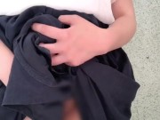 【オナニー公開】公衆トイレでの野外露出で興奮する変態OL Hentai japanese girl exposes masturbation in a public toilet 16/16