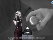 Chloe Cherry dildo BlowJob and Sybian Ride in a sexy outfit 3/16