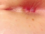 Cuckold licks my ass while lover's cum flows out of me 16/16