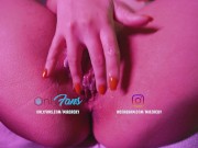 She masturbated with my cum in her pussy 14/16