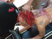 Got horny uploading more content. Deepthroat sloppy head from a fun red dread head. Slimthick 13/16