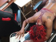 Got horny uploading more content. Deepthroat sloppy head from a fun red dread head. Slimthick 5/16