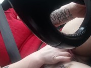 Getting in a lil fun on the drive home to a pussy pounding 3/16