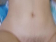 Creamy hairy pussy getting loaded with a cum inside - hot 18yo italian girl Missionary position 3/16