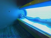 Arabic Slut has Orgasm in Public Tanning Bed 11/16