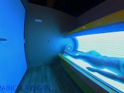 Arabic Slut has Orgasm in Public Tanning Bed 13/16
