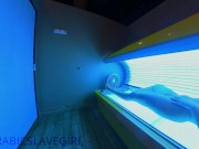 Arabic Slut has Orgasm in Public Tanning Bed 14/16