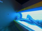 Arabic Slut has Orgasm in Public Tanning Bed 16/16