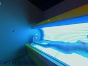 Arabic Slut has Orgasm in Public Tanning Bed 5/16