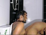 Big Natural tits Stepmom Fucking in a Bathroom 14/16