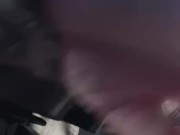 Milkymama awkwardly flashes drivers while driving topless 16/16