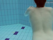 Big tits shaved babe Lada Poleshuk underwater 16/16