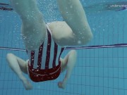 Big tits shaved babe Lada Poleshuk underwater 5/16