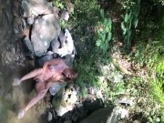 NAKED BLONDE CAUGHT NAKED IN CREEK 3/16