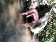 NAKED BLONDE CAUGHT NAKED IN CREEK 9/16