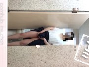 【オナニー公開】Full ver公衆トイレでの野外露出で興奮する変態OL Hentai japanese girl exposes masturbation in a public toilet 10/16