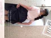 【オナニー公開】Full ver公衆トイレでの野外露出で興奮する変態OL Hentai japanese girl exposes masturbation in a public toilet 6/16