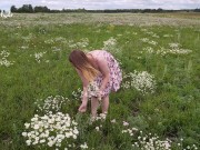 Blonde Horny in Nature and Fingering in the Field 5/16