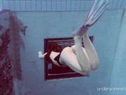 Sexy swimsuit with tattoos babe Roxalana Cheh underwater 10/16