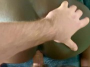 Ebony with HUGE ass gets POUNDED RAW by white cock from behind POV 11/16