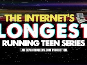 Very horny teen with a big ass and tits sucks a fat dick 1/16