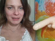 Hot milf slobbering blowjob, cum with ahegao face - LittleMaryLove 1/16
