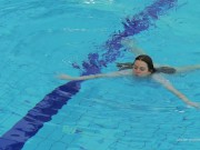 White dressed tight hairy babe Katy Soroka underwater 16/16