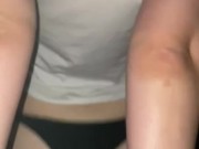 Скачет в трусиках своей попкой на большом члене 7/16