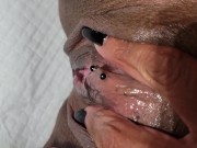 Little Joi upclose on my tight vagina and ass come Jack your cock and cum with a few licks