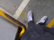 Milf hunter chasing high heels  cougar from shop to car for sex 1/16