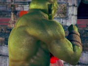 Justice powerful  battle to darkness goblin - 3d hentai animation 2/16