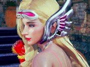 Justice powerful  battle to darkness goblin - 3d hentai animation 5/16