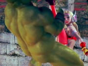 Justice powerful  battle to darkness goblin - 3d hentai animation 7/16