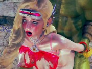 Justice powerful  battle to darkness goblin - 3d hentai animation 9/16