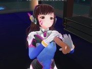 3D HENTAI D.VA jerks off your cock in the penthouse 3/16