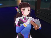 3D HENTAI D.VA jerks off your cock in the penthouse 4/16