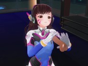 3D HENTAI D.VA jerks off your cock in the penthouse 5/16